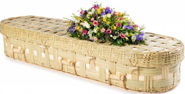 Bamboo Lattice Round Coffin